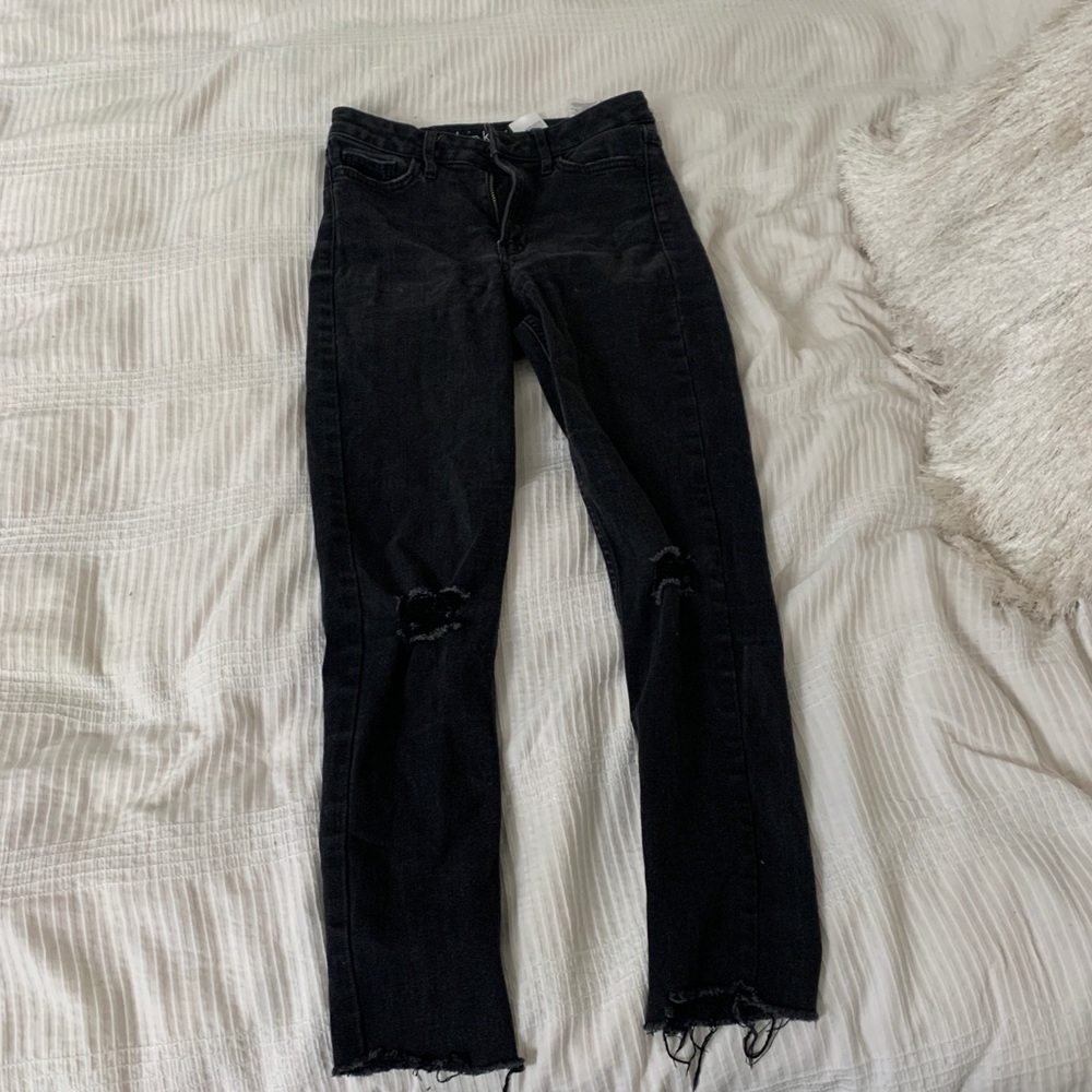 Calvin Klein Distressed Black Jeans